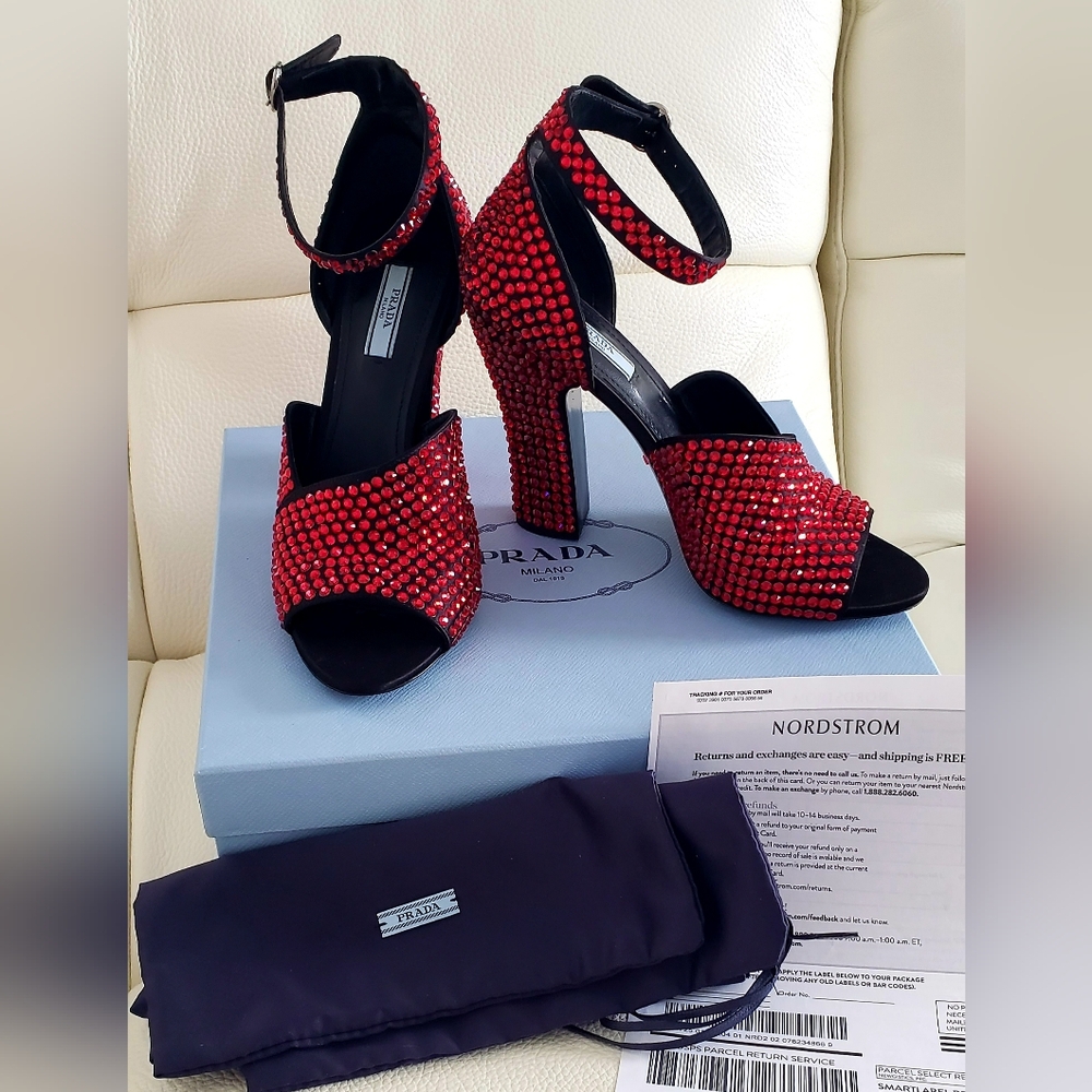PRADA Calzature Donna Authentic heels, Size 40, fits US size 9